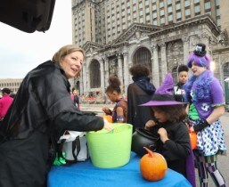 Halloween at Michigan Central Station